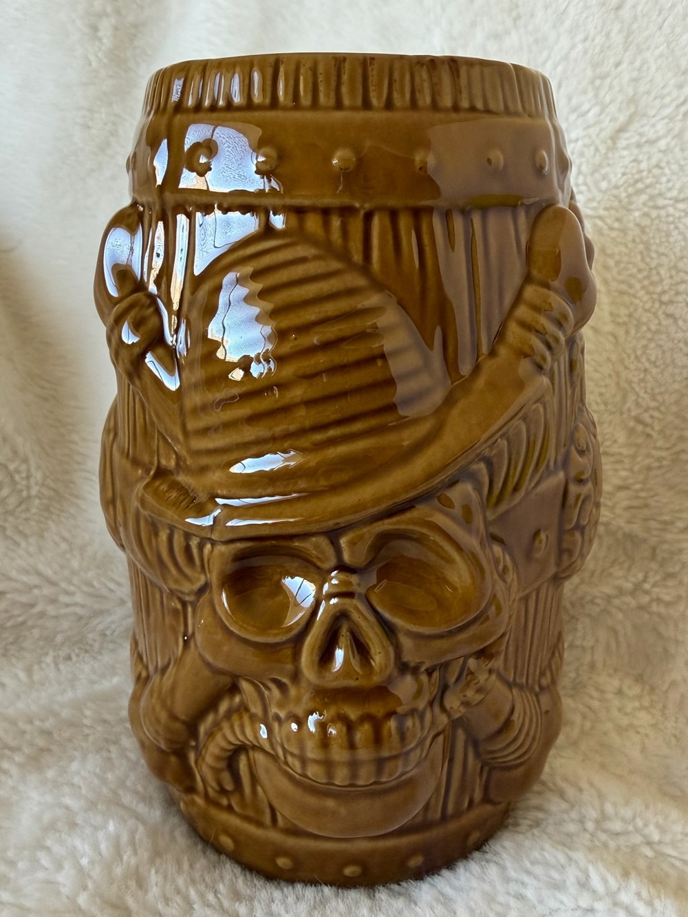 One Piece x Florian Bertmer Netflix Shop Skull Barrel Tiki Mug - 38oz - HTF